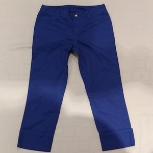 CHAPS GIRLS BLUE CAPRI PANTS SIZE 10